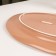 Ceramic oval "Cream", 30 × 19 cm, pink color