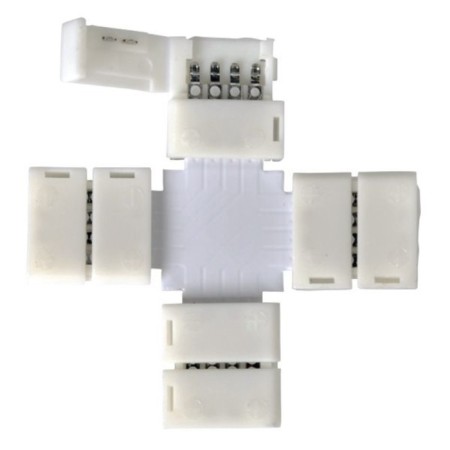 Connector X-shaped for RGB LED strip, 5 pcs