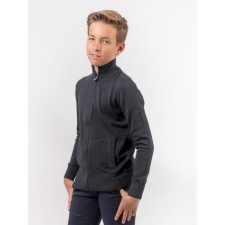 Jumper for boys, height 158-164 cm, dark gray color