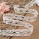 Capricon lace, 30 mm × 10 ± 1 m, white color