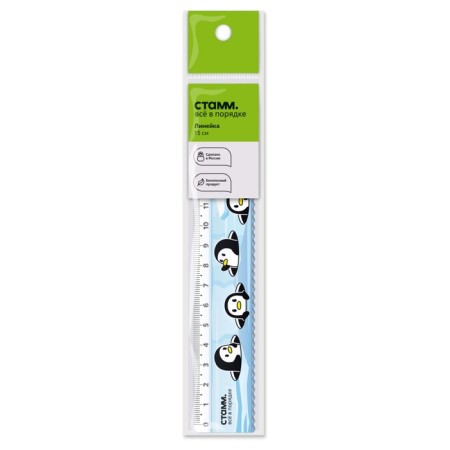 The line of 15 cm Istanm "Penguins", plastic, with a wavy edge, euro suspension-1