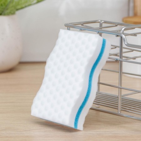 Melamin sponge with a foam layer, 10 × 6 × 2.5 cm, color mix-1