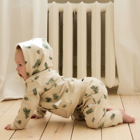 New Year. Costume (hoodies and trousers) I am "spruce branches", height 62-68 cm-4