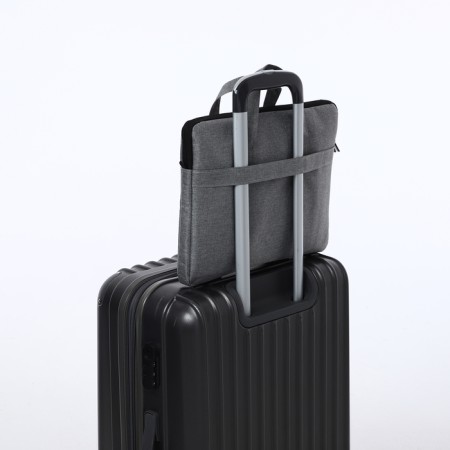 Lighting laptop bag, external pocket, gray color-4