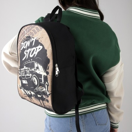 School backpack "SUV", 27x14x38, lightning department, black-9