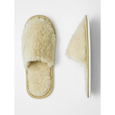 Slippers women's closed nose, size 39-41, beige color-2