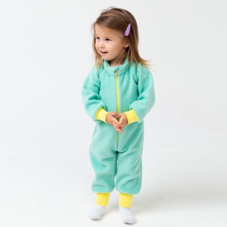 Combineson for children, mint color, height 98 cm-4