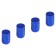 Caps on the tire valve K-2, blue, metal, 4 pcs. AVC13