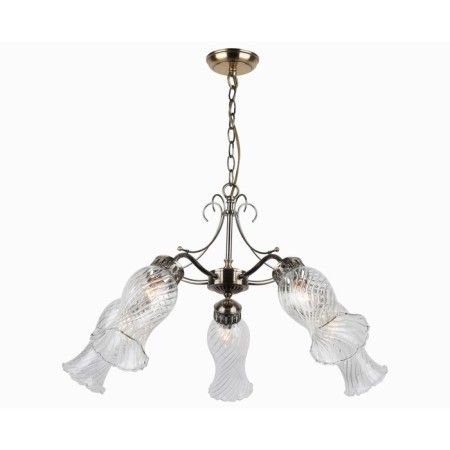 Lamp Ceiling Economy Highlight 162/5 E14*40W Antique Brass, 5x40W, E14, 110x60x60 cm, bronze color