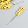 Decor for creativity "Vetochka with berries" yellow set 10 pcs 1x1x9 cm