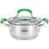 Pan Bekker de Luxe, 2.9 l, d = 20 cm, with a lid, green color