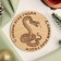 Hot stand "Snake Happy New Year 2025", diameter - 9.5 cm