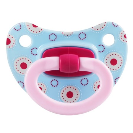 Dummies Silicone world of childhood, orthodontic form, from 6 months, 1 pc., Color mix-1