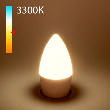 Candle LED lamp C37 Elektrostandard, 37x37x111 mm, 8W, E27, 890LM, 3300K