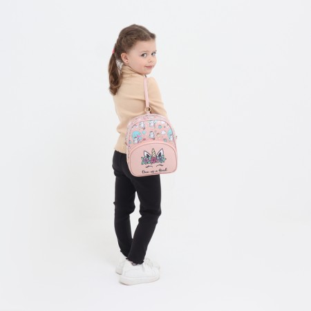 Baby backpack on lightning, pink color-2
