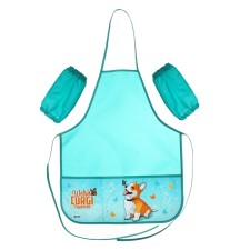 Apron for labor + sleevens, 490 x 390/240 x 145 mm, (height 116-146 cm), 2 pockets, fn 61-1 
