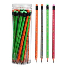 Chernographic pencil with the eraser 