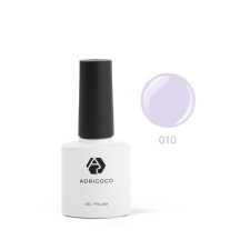 Color gel polish Adricoco, No. 010 ash-lilac, 8 ml