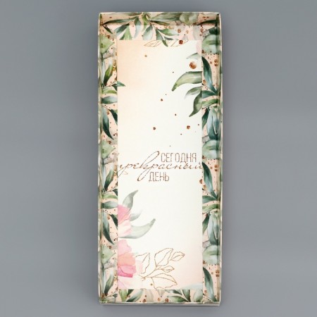Box with a transparent lid for roll, "Gift for you", 30 x 12 x 12 cm. Confectionery packaging-3