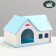 House for rodents "Bay", blue 23 x 15 x 15 cm