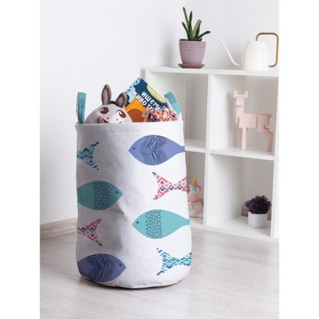 Basket for toys "Fish carnival, size 35x50 cm