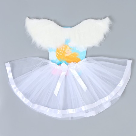 Carnival set "Angel", 5-7 years: skirt, wings-7