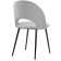 Chair on the metal frame Irre Metal/velor, black/gray 50x55x82 cm