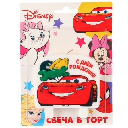 Candle for the cake "Happy Birthday!", Cars-2
