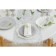 Porcelain dish Magistro "Leaf", 31 × 22 × 3.5 cm, white color