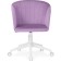 Computer chair thibault plastic/velor, white/purple 60x60x81 cm