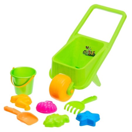 Sanding set No. 18: car, bucket, scoop, robbery, 4 molds, mix-1