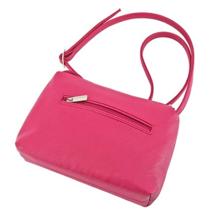 Women's bag B2722-14110, pink color, artificial leather, 20x6.5x14 cm-1