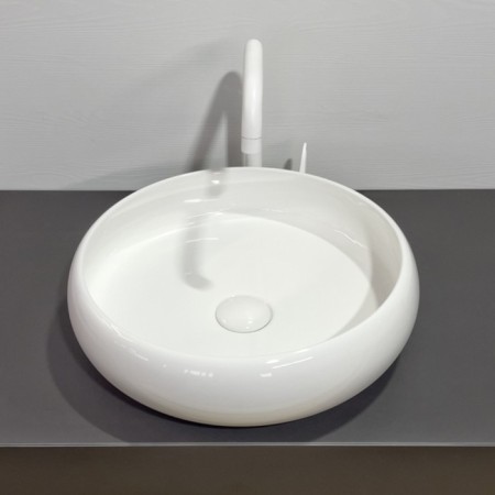 Comforty 114 liner shell, round, white color