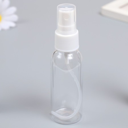 Spray bottle with a spray "Transparent" 50 ml 11.5x3.5x3.5 cm