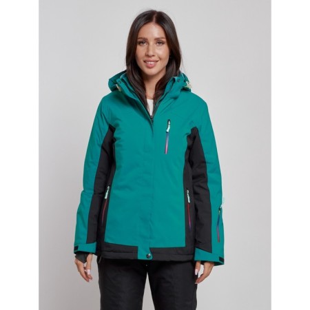 Ski jacket women, size 42, dark green color