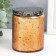 Bank for candles glass with a lid "Flower" gold, cylinder, galvanic 9x7x7 cm
