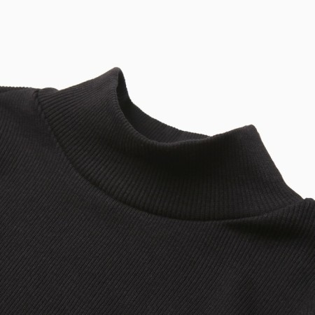 Baby turtleneck, black color, height 134 cm-1