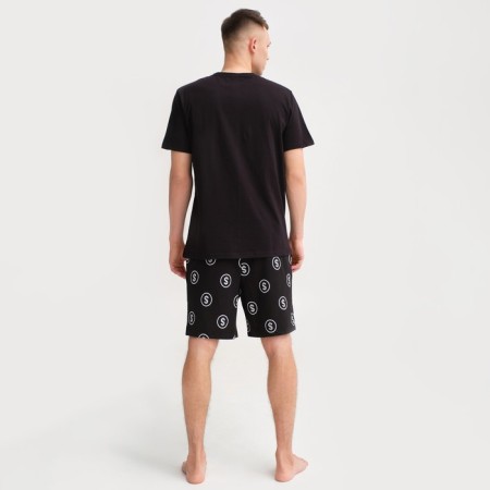 Pajama men's kaftan "moneymaker" size 56, black-2