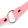 Gag BDSM Oka-hips, classic, adjustable belt, PU, ​​ABS, 500 x 45 mm, pink