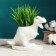 Pot "Tirex" White, 14x6.5x11cm
