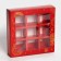 New Year. Box for 9 New Year sweets, 13.8 x 13.8 x 3.8, confectionery packaging