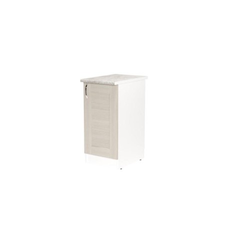 Cabinet floor lira 400x600x850 with 1 door white/quado shimo light/malag