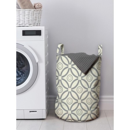 Basket for storage of things "Lepestorous circles", size 35x50 cm