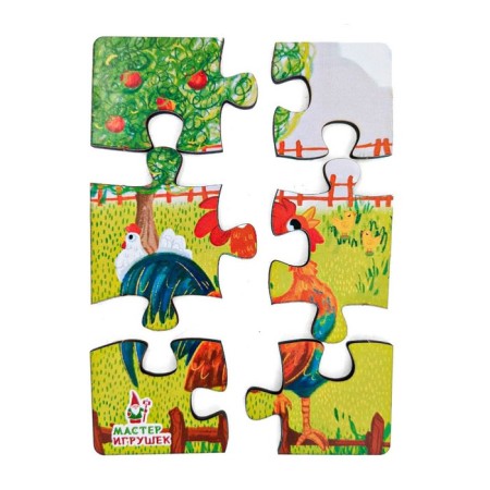 Puzzle "Morning in the village"-2