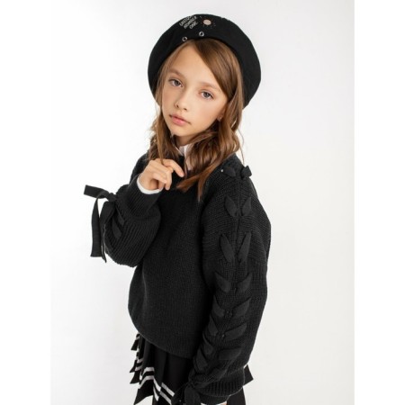 Свитер для девочки Amarobaby Knit Wear, рост 140 см, цвет чёрный-8