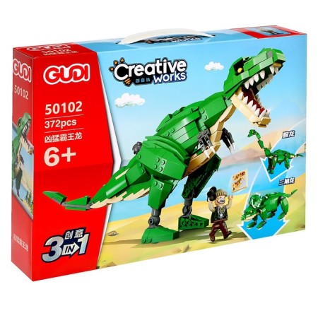 Designer Dino T-REX, 3 in 1, 372 Details-4