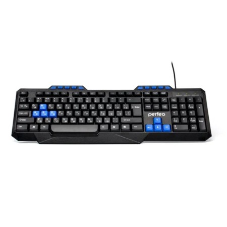 PERFEO COMMANDER keyboard, wired, membrane, 112 keys, USB, black-6