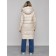 Coat insulated winter female, size 50, light-beige color