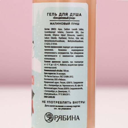 Gift set of cosmetics "Miracles nearby", shower gel 100 ml and a bath bomb, pure happiness-7