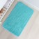 Fluffing shaft rug, 50 × 80 cm, azure color